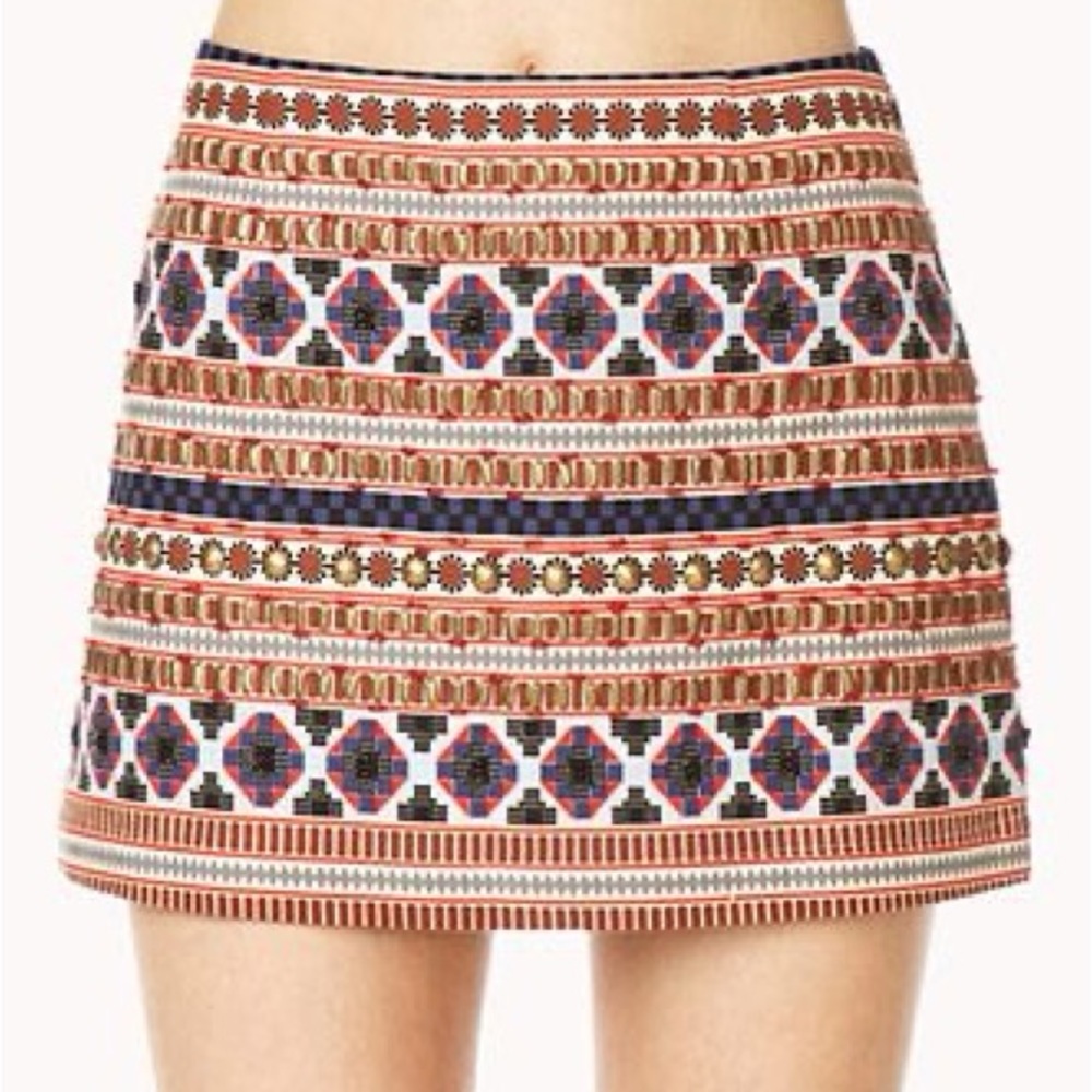 Forever 21 - Beaded Goddess Mini Skirt - 28